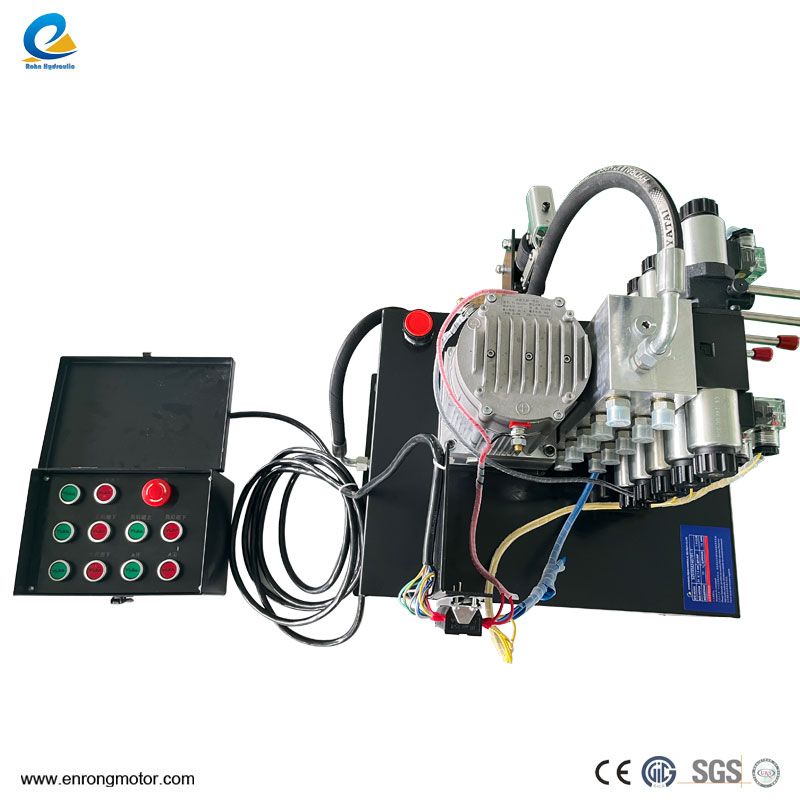 5개 밸브 어셈블리가 포함된 24V 1.5KW 유압 동력 장치