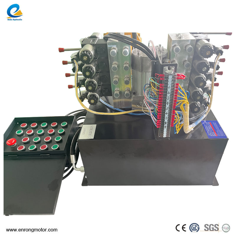 24V 1.5KW 9밸브 유압 동력 장치